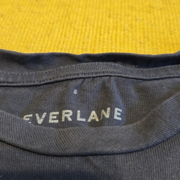 Everlane Short Sleeve Tees — Charcoal & Beige - Picture 2 of 4
